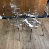 4 Transparent chairs