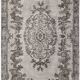 Gray & Black Oriental Vintage Rug, 220x317Cm