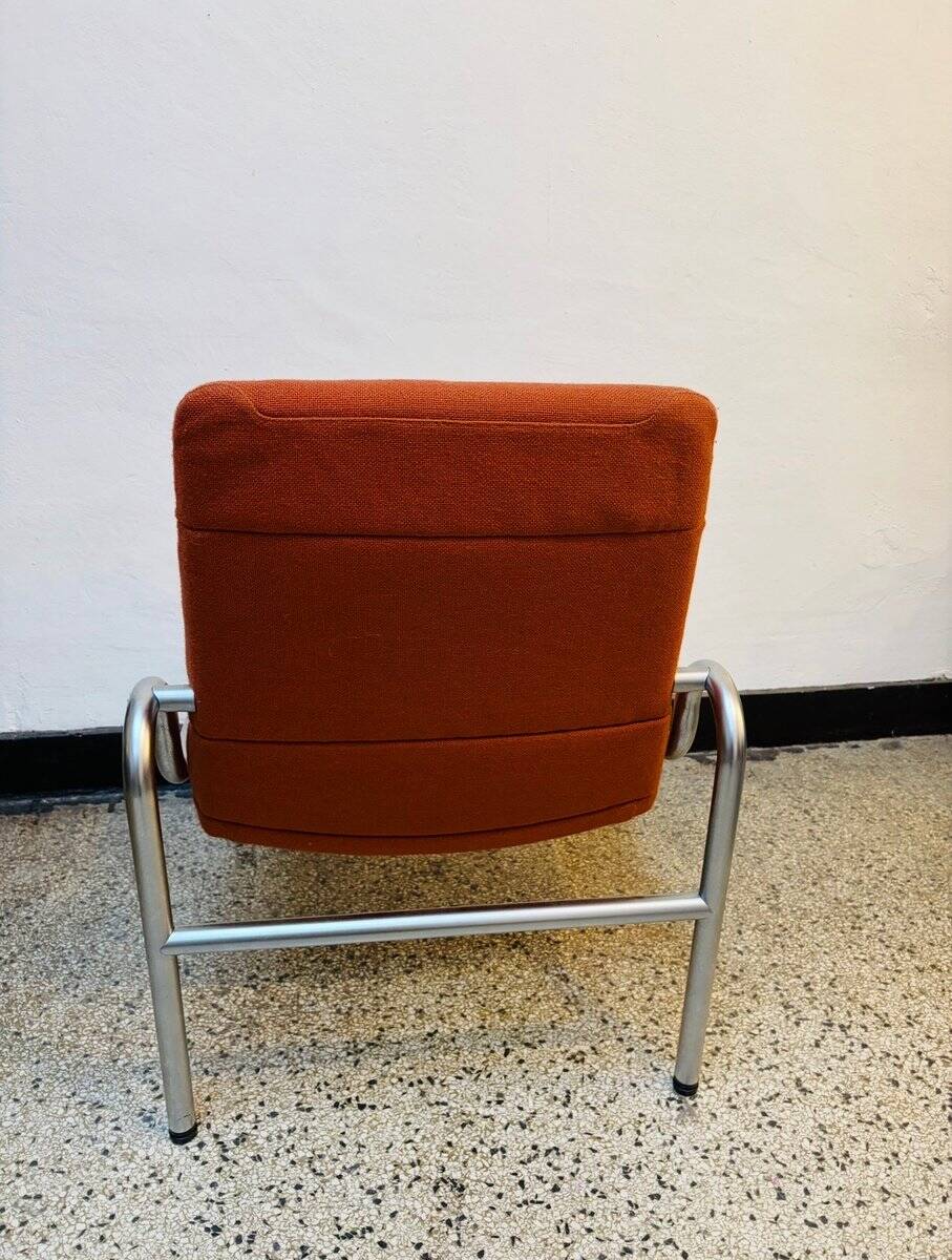 Chaises longues en métal et laine par Martin Stoll, années 1980, ensemble de 2