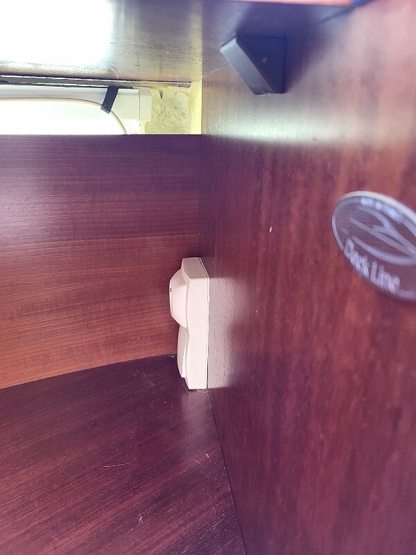 Bar or shop counter and 2 deck lina stools polyester boat hull