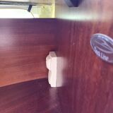 Bar or shop counter and 2 deck lina stools polyester boat hull