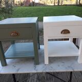 Wooden bedside table