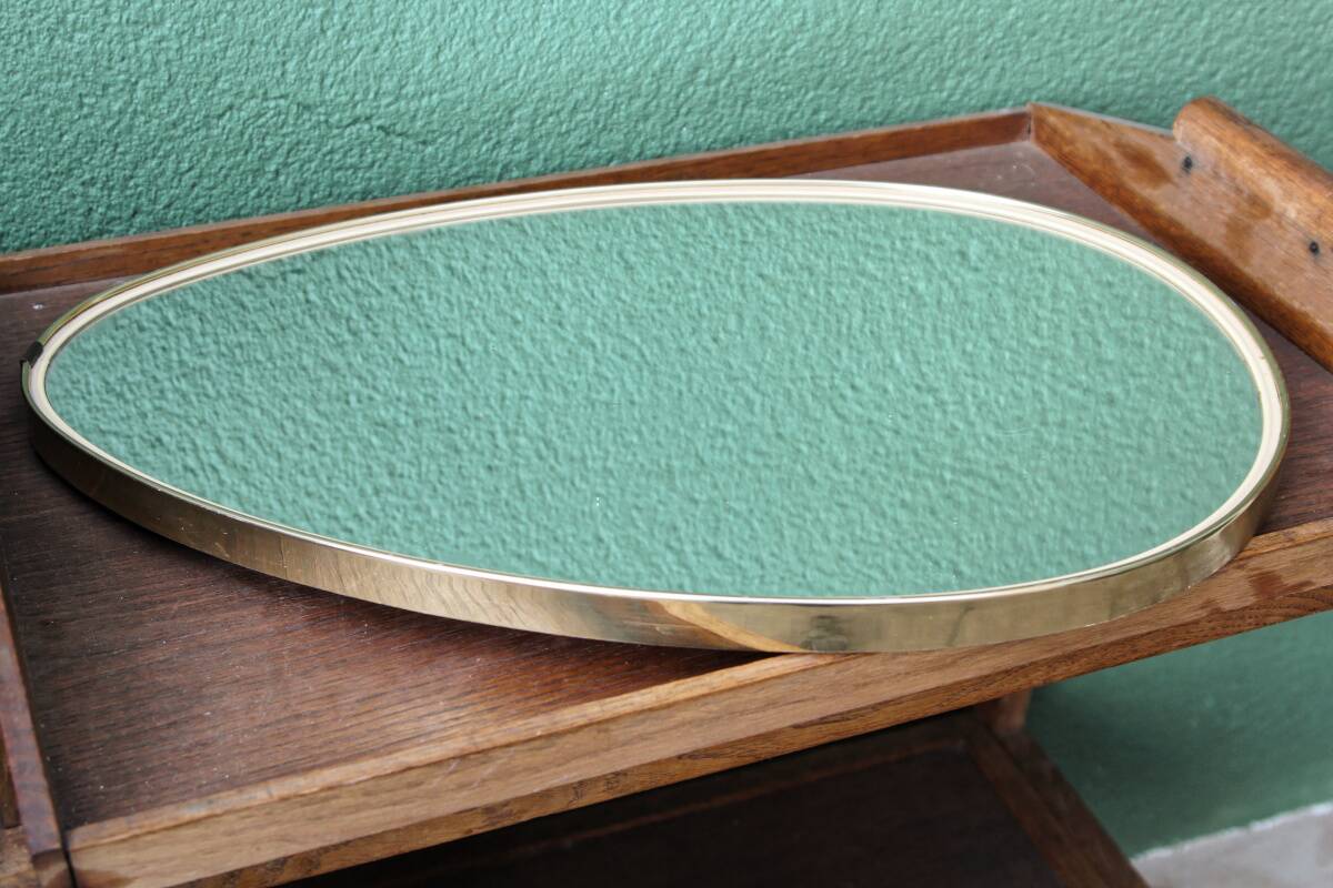 Free-form mirror, egg, 1960s