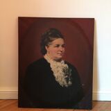 Old portrait of a woman in the late nineteenth century