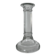 Glass column candle holder