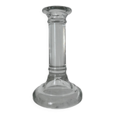 Glass column candle holder