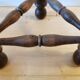 Tabouret tripode paillé des années 50