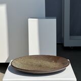 Indonesian green ceramic dish D:26.5