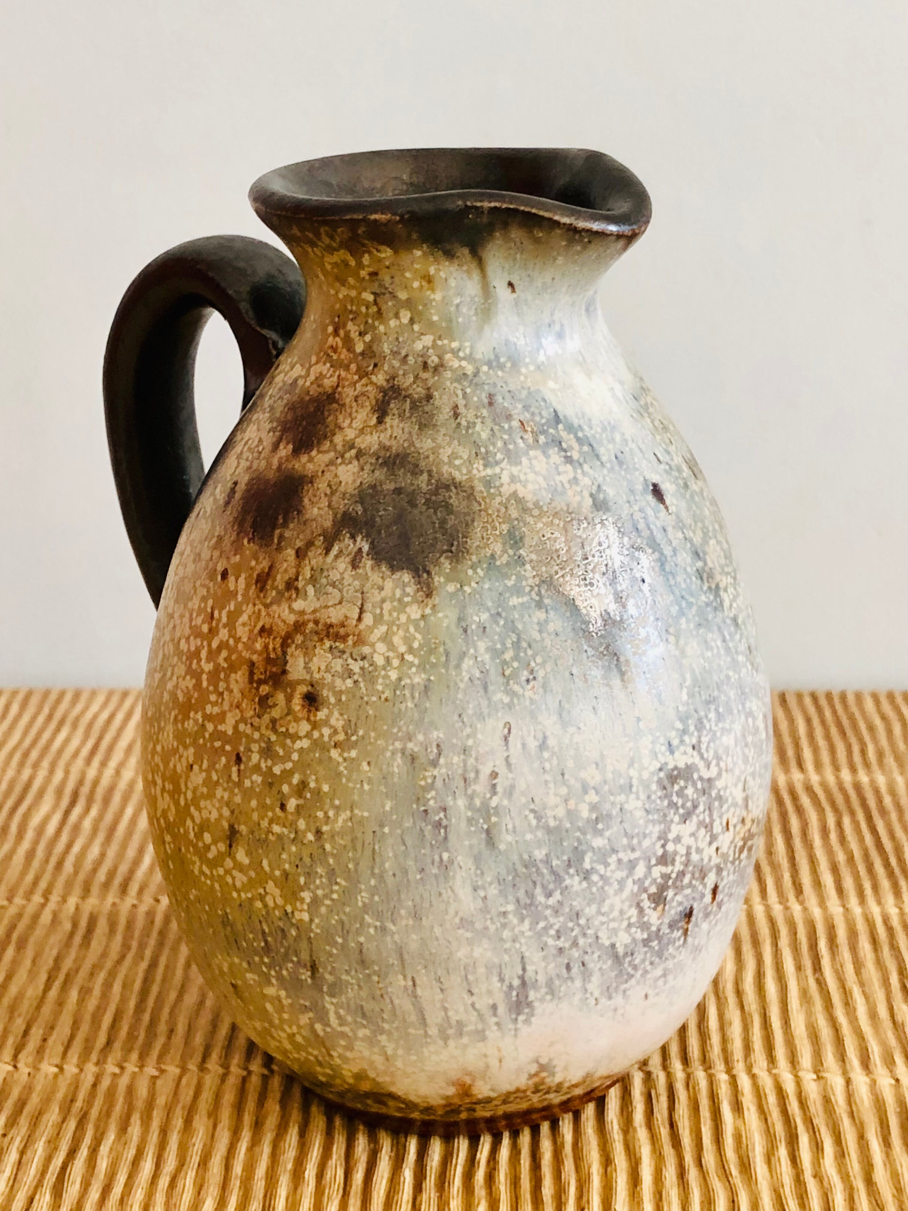 Ceramic soliflore vase by Willy Biron, Belgium 1950