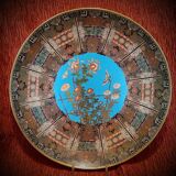 Cloisonné enamel dish, 19th century. Meiji period, Japan