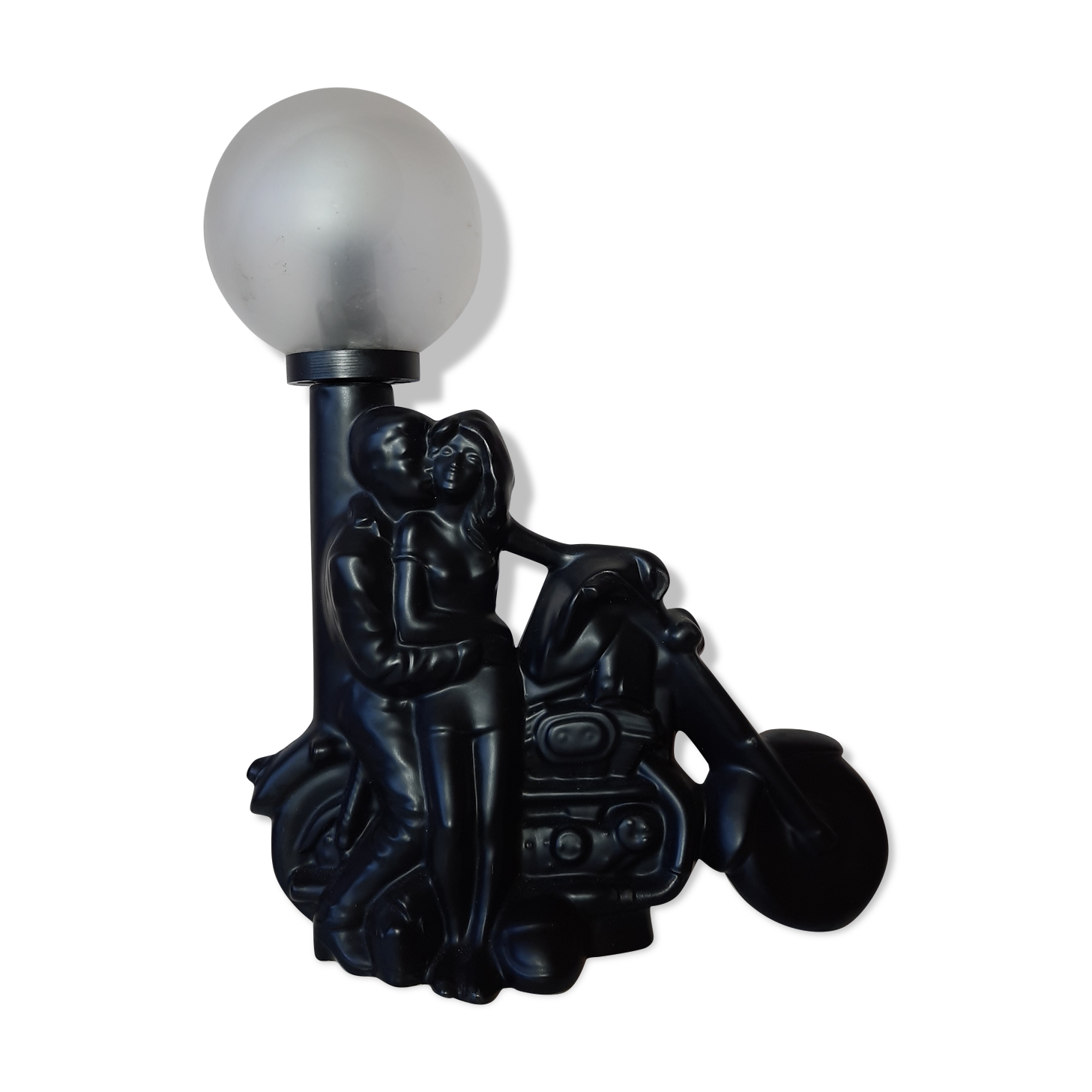 Lampe de chevet moto années 80