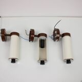 Set of 3 Midcentury Wall Lamps Napako, Designed by Josef Hurka, 1960s, CZS