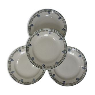 4 dessert plates from St Amand