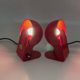 Pair of Table Lamps 'Panda' by Ambrogio Pozzi for Harveiluce, 70s
