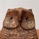Owl sculpture in Italian pottery from the mid-century by Aldo Londi for Bitossi, 1960s.