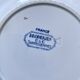 Sarreguemines ironstone dessert plates, "Embroidery" model