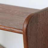 Vintage solid oak wall shelf, 1950