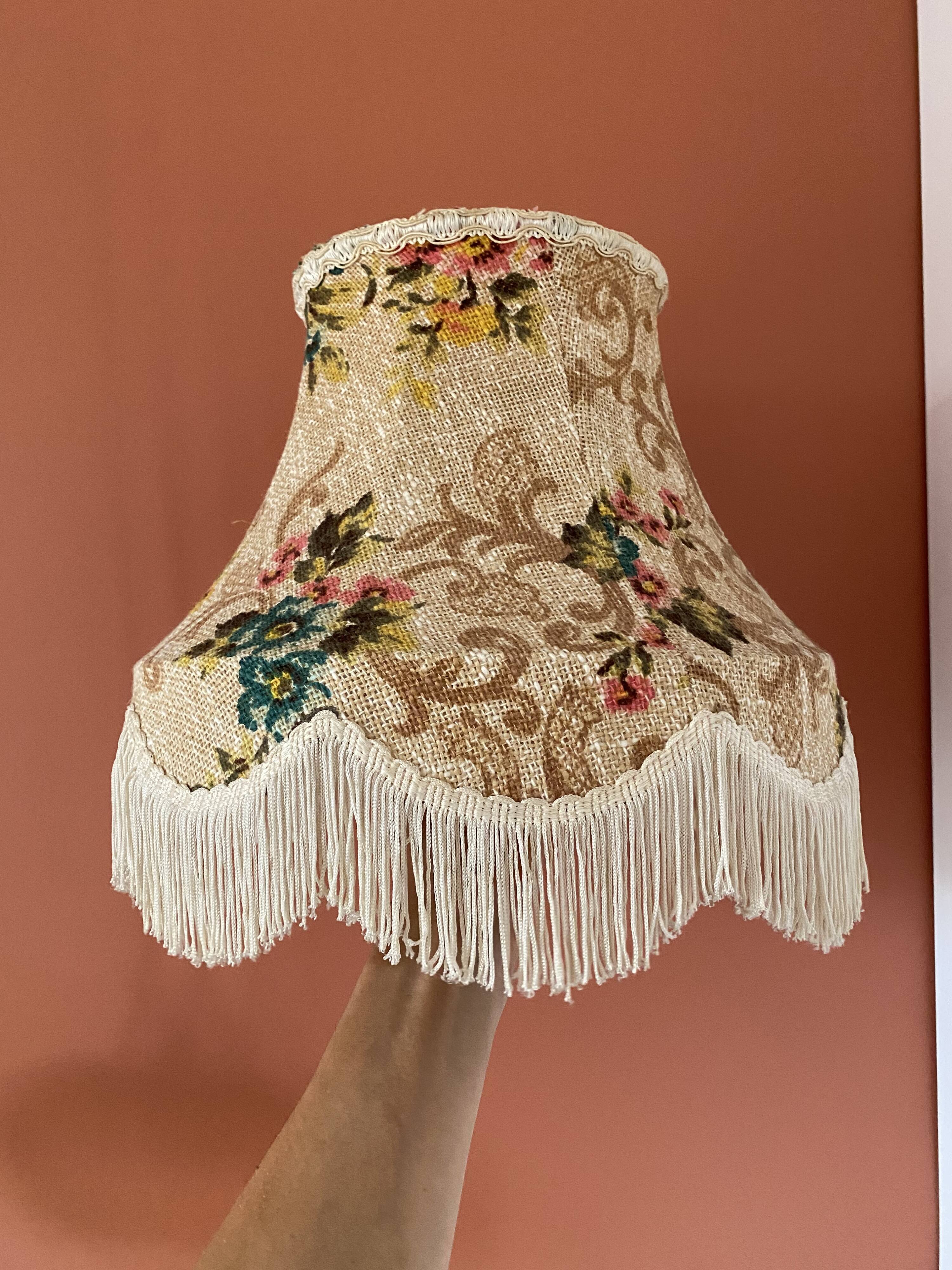 Vintage flowery lampshade