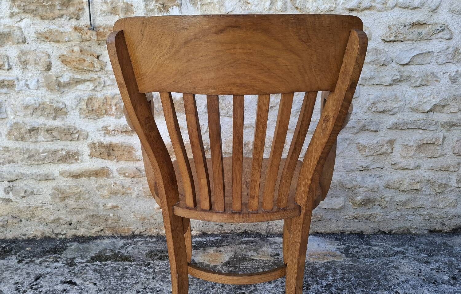 American oak armchair