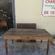 Table de ferme, bistrot, rustique en chêne massif