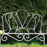 Old wrought iron bench