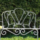 Banc en fer forgé ancien