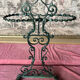 Umbrella stand in enameled cast iron and vintage iron