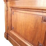 Large walnut library XIX°