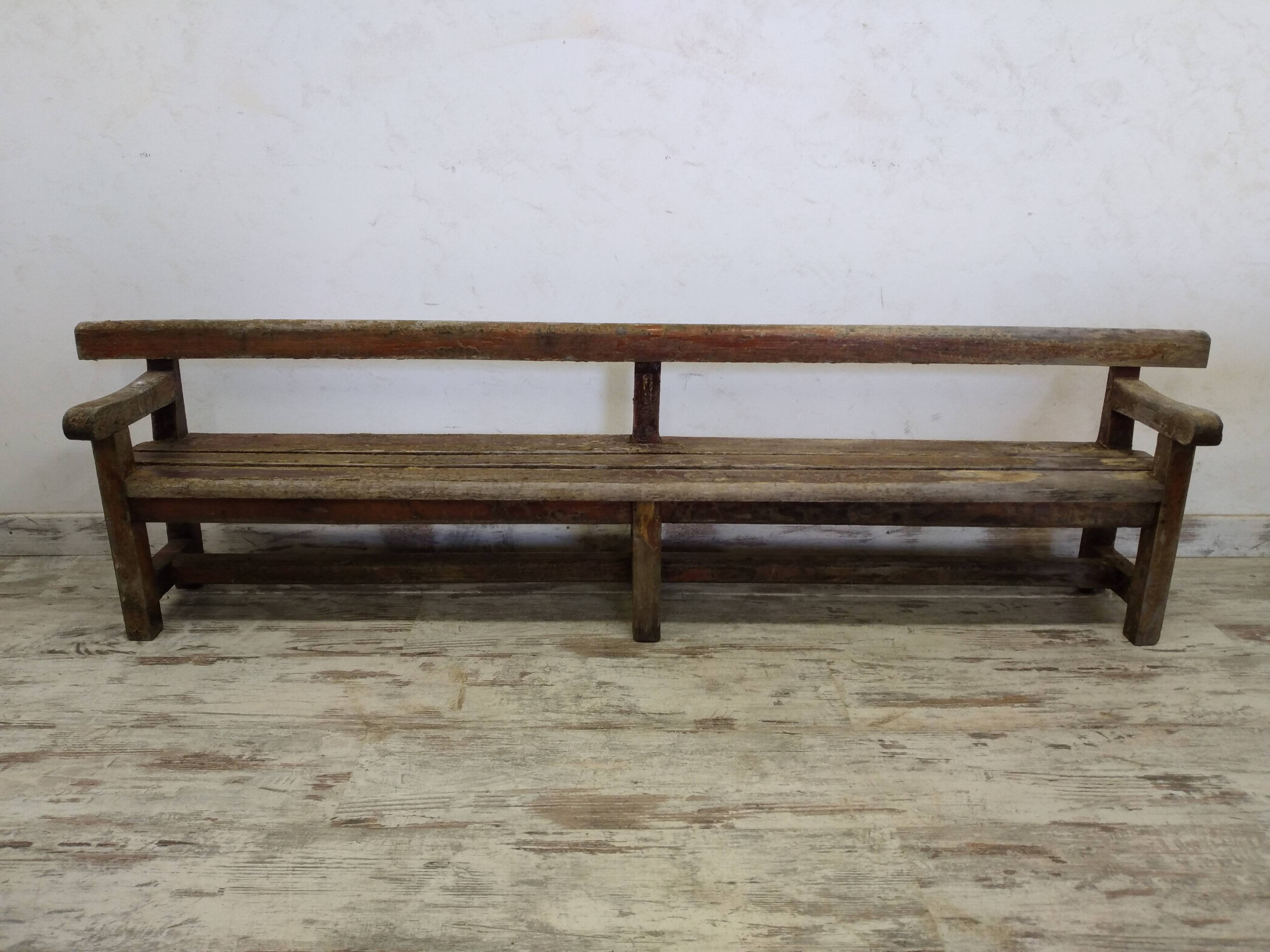 Antique wooden bench