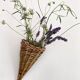 Decorative wall basket, wicker