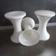 Set of 3 stools Tam-Tam white-Henry massonet design