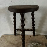 Wooden tripod farm stool