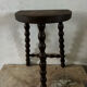 Tabouret de ferme tripode en bois