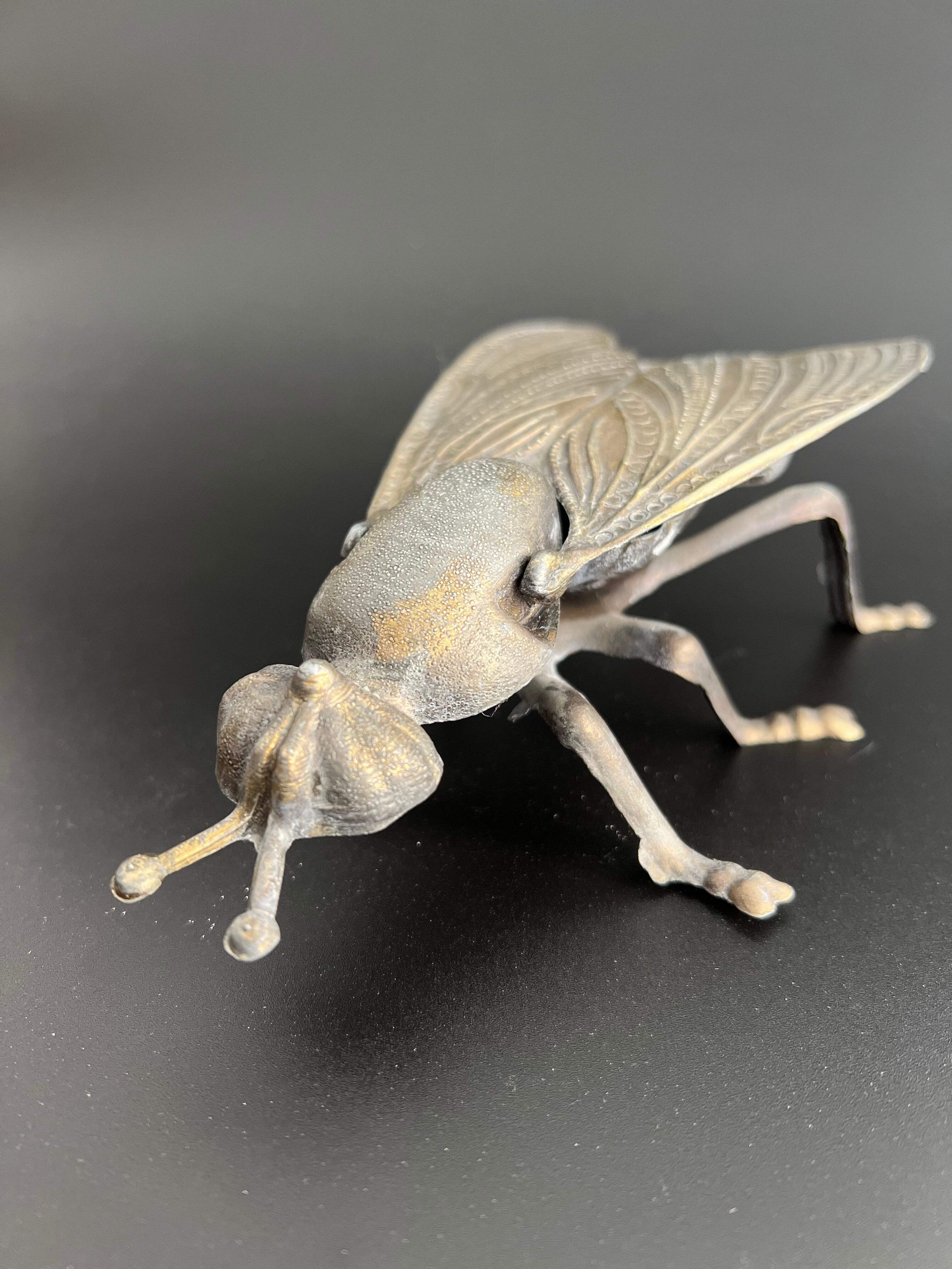 Brass fly ashtray