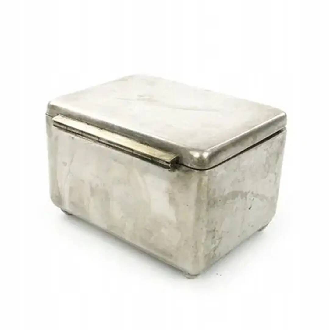 Art Deco sugar bowl, silver-plated alpaca, Jarra, Poland, 1930s