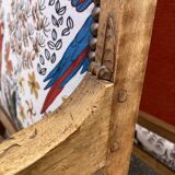 Set of four reupholstered Directoire period armchairs.