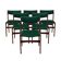 Set of six teak chairs, Danish design, 1970s, production: Denmark