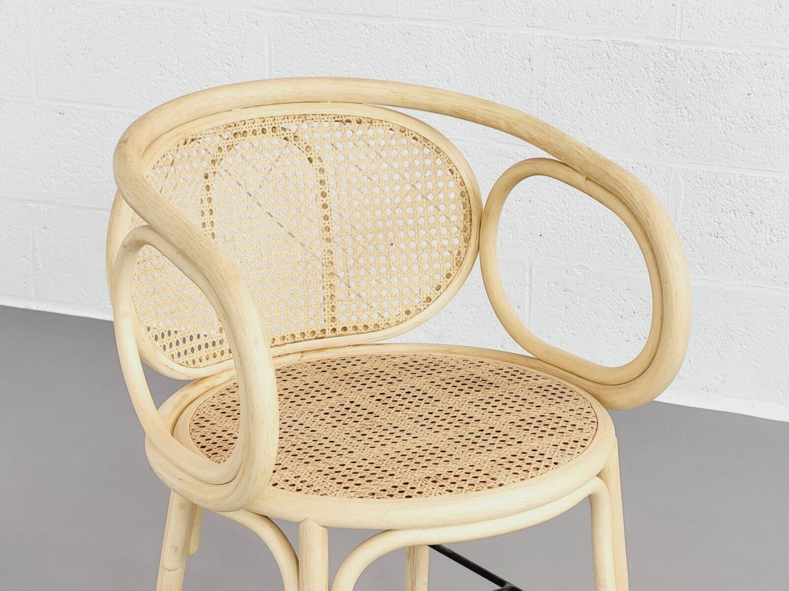 Fauteuils en rotin et cannage, set de 2