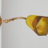 Glass paste wall light by Degue, circa 1920, Art Nouveau.