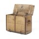 Antique 19th Century Primitive Weathered Painted Transport Chest