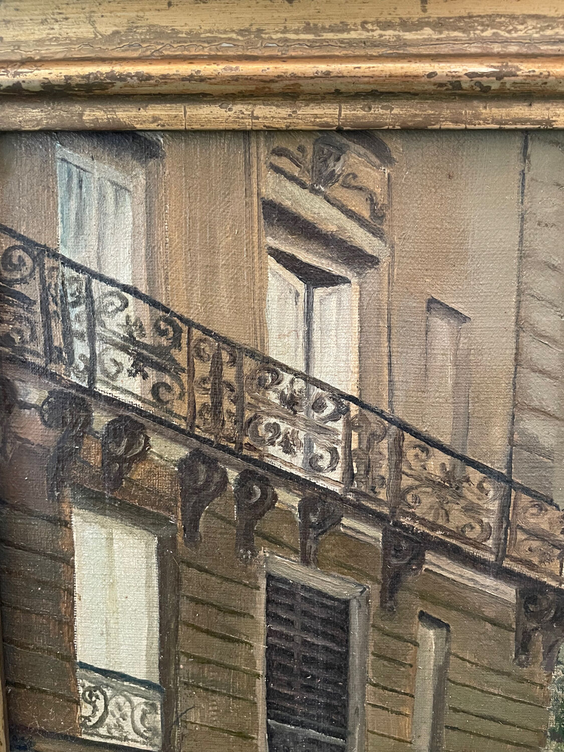 Tableau vue de Paris, Boulangerie Pâtisserie XXe