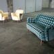 Sofa sofa 'Arc' club organic kidney years 50-60