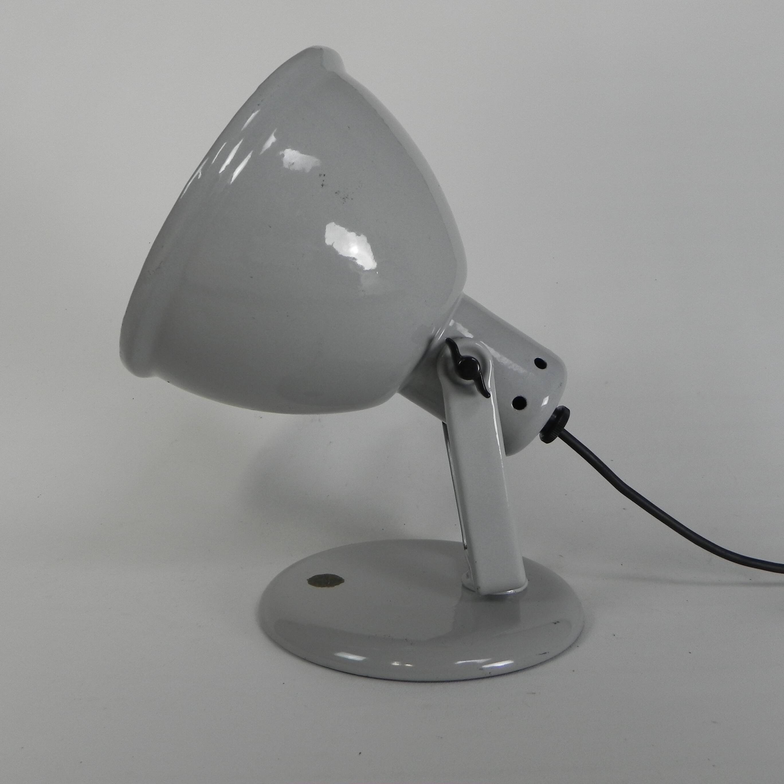 Philips Helioflux desk lamp, grey enamel, 1950s