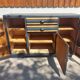 buffet Mado bois poncé et gris anthracite