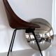 Florian Schulz Large Flush Mount Light Sela in polished Nickel, 1970s