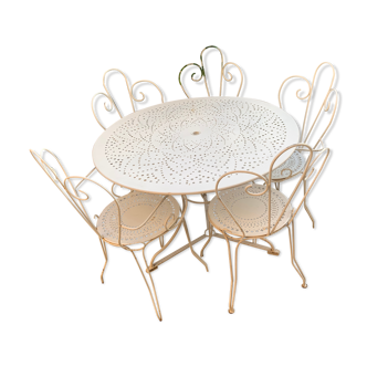 Salon jardin fer forgé