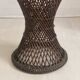 Vintage 1970s rattan tamtam diabolo stool