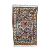 Tapis Inde Punjab laine et soie 120x190 cm