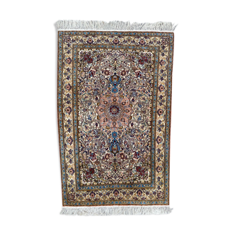 Tapis Inde Punjab laine et soie 120x190 cm