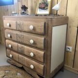 Commode art déco pieds moustache